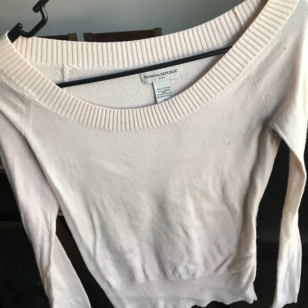 Banana republic cream sweater